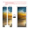 Shangyi Scenery Adhesivo 3D para Puerta Baño Puerta de Dormitorio Cocina Refrigerador Adhesivo Impermeable Autoadhesivo Removible Venta al por Mayor Transfronteriza