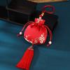 Sachê para Festival do Barco-Dragão com Pingente para Carro e Borla, Bolsa de Cetim de Seda, Lavanda, Artemísia, Sachê para Medicina Chinesa, Logotipo da Flor de Ameixa