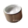 Comedero Doble de Madera para Mascotas Gatos, Uso en Casa, Cuenco Cerámico Individual Protector del Cuello, Comedero para Perros, Comedero para Gatos, Comedero Antiderrames para Mascotas Pequeñas