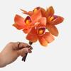 Flores Artificiales de Orquídea Cymbidium Simuladas Impresas en 3D Decoraciones de Escritorio para el Hogar Orquídeas Simuladas Ramilletes de Boda Flores Artificiales de Cymbidium