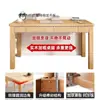 Mesa de madeira maciça, mesa de estudo para estudante de quarto toda em madeira maciça, mesa de escritório, mesa de computador, mesa simples para escrever, 18mm de espessura