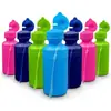 A mesma chaleira plástica de 18 oz da Amazon cor neon multicolor chaleira de apertar chaleira infantil para andar