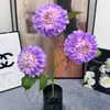 3 Flores de Dália Artificiais Perfumadas para Decoração de Casamento, Arranjo Floral, Decoração de Casa e Hotel, Flores Perfumadas no Atacado