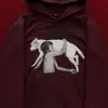 Sudadera de moda Y2K, estilo callejero retro americano gótico oscuro, con estampado, holgada, casual, versátil para hip-hop