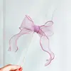 Livro Vermelho Pequeno de Influenciador Pequeno Laço de Fita Plug-in Fornecimento Direto da Fábrica Decoração de Bolo de Aniversário Estilo Fada DIY