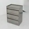 Carro de Herramientas para Salón de Belleza Gabinete de Almacenamiento Móvil con Cajones Gabinete de Herramientas para Barbería Peluquería Acero Inoxidable