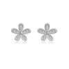 Brincos de Prata 925 Esterlina Flor Stud Estilo Coreano Ins de Luxo Nicho para Mulheres Moda Personalidade Tendência Versátil Estilo Minimalista