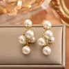 Pendientes de Racimo de Uvas Retro Franceses Diseño de Nicho Pendientes de Moda de Lujo Ligero Temperamento Elegante Pendientes Versátiles