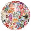 50 pegatinas de dibujos animados transfronterizos de doodle de anatomía de órganos para decorar guitarras, cuadernos, equipaje, pegatinas de bricolaje