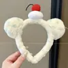 Linha do cabelo alta presilha de cabelo requintada atmosfera fofa faixa de cabeça adorno de cabeça estilo coreano feminina tiaras de cabeça de urso não apertam no elástico do cabelo