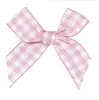 8C06Nn Cinta a Cuadros de 6 Pulgadas con 5 Lazos de Nudo de Cuatro Puntos Juguete Lazo de Regalo Flor para Ropa Joyería