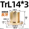 Tuerca Trapezoidal de Cobre Antihilo con Brida Redonda de Acero para Varilla Trapezoidal Tr8 16 20 24 25 30 36 40