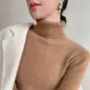 Suéter de Tricô Feminino Outono e Inverno Gola Alta Suéter de Tricô Feminino Suéter de Tricô de Manga Longa Emagrecedor Suéter Transfronteiriço Feminino