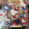 Pegatinas estéticas lindas populares de gatito, pegatinas impermeables para iPhone 17 Pro, tarjeta trasera, pegatinas decorativas de Hello Kitty