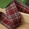 Fita de Xadrez Britânico Outono e Inverno Fita DIY Laço Feito à Mão Acessórios para Prendedor de Cabelo Roupas Sapatos e Chapéus Fitas Combinando
