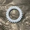 Goma para el pelo de cordón de teléfono de fresa y coco para niña, Elegante, Sin marca, No aprieta, Alta elasticidad, Duradera, para mujeres