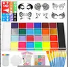 Transfronterizo Nuevo Set de Pigmentos de Pintura Corporal Solubles en Agua de 42 Colores Pasta de Pintura para Niños Estilo Festivo para Aficionados al Mundial