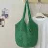 2026 Bolso de Hombro o Axila de Punto de Lana Personalizado Nuevo Elegante con Diseño Hueco de Gran Capacidad Casual para Mujer