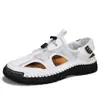 Sandalias Hechas a Mano para Hombre 2025 Verano Nueva Moda Baotou Antideslizantes Zapatos de Playa Casuales Suela Suave Versátiles Sandalias Deportivas