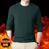 Fabricante Original Roupa Íntima Térmica Quente Dupla Face Camiseta Masculina Manga Longa Gola Redonda Outono e Inverno Slim Fit Camisa de Base