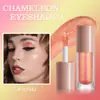 Set de Sombras de Ojos Líquidas Brillantes Camaleón Multicolor Transfronterizo Glitter Arcoíris Metal Fantasía Sirena Maquillaje Facial para Ojos