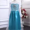 Vestido Congelante 2024 Elsa saia de lantejoulas tipo esfregão meninas verão 61 saia de apresentação Halloween