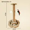 Rascador Vertical Directo de Fábrica para Gatos, Estructura de Escalada para Gatos, Juguete Integrado para Gatos con Palo Estimulador para Entretenimiento Propio y Alivio del Aburrimiento, Juguete para Gatos para Afilar Garras, Poste Rascador para Gatos