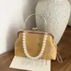 Nova Bolsa Transversal Bordada em Brocado Song Estilo Chinês Bolsa de Mão Estilo Nacional Corrente Destacável Versátil Estilo Étnico Bolsa de Ombro Único para Noite