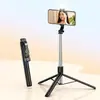 Soporte para Teléfono Bluetooth Palo Selfie Trípode para Teléfono Gadget Inteligente Portátil para Fotografía Soporte de Piso para Transmisión en Vivo