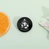 Estilo Gótico Dark Gatinho Caveira Desenho Animado Emblema Estrela de Cinco Pontas Esqueleto Broche de Metal Decoração de Mochila Pino