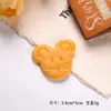 Novo Biscoito de Desenho Animado Artificial DIY Acessórios de Cabelo Elásticos e Presilhas de Cabelo Infantis Podem Ser Acessórios de Resina DIY Acessórios de Cola Creme
