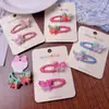Nuevo clip de flequillo de lunares dulces estilo coreano para niñas, scrunchie colorido versátil, anillo para el pelo tipo pinza BB lateral