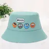 Chapéu de pescador infantil para primavera e verão fino proteção solar chapéu de bebê fofo super fofo meninos e meninas personalidade moda 1 ano 5