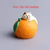 Adornos de Gato Naranja, Comestibles, Decoración Creativa Trendy Zakka Caja Misteriosa con Adornos Pequeños de Resina Ins