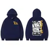 Sudaderas Gráficas de Anime Japonés Dandan Moda Vintage Sudaderas con Capucha Hombres Mujeres Alta Calidad Cubierta de Forro Polar