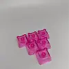 Teclado de urso transparente colorido para alívio do estresse, teclas de teclado mecânico personalizadas para redução do estresse e personalização de teclas personalizadas