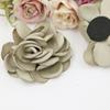 Acessórios de vestuário diy tecido coreano artesanal grande flor rosa acessórios de cabelo segurando flores materiais de decoração de casamento