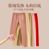 Ropa interior térmica de terciopelo sin costuras para mujer, mallas forradas de polar, ropa de otoño e invierno para mujer, calzones de color liso, pantalones cálidos ajustados de talla grande