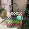 Bolsa de Celebridade da Internet Tailandesa de Verão Bolsa Tecida à Mão Marca Tendência Cesta de Legumes Bolsa de Mão Feminina Tote Bolsa de Praia