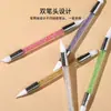 Pluma de silicona de doble punta para arte de uñas, aplicador para polvo de espejo mágico, palillo para presionar calcomanías, para aplicar pegamento tallado, herramientas multifuncionales para uñas, venta al por mayor