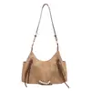 2025 Nova Corrente de Pérolas Moda Cor Sólida Bolsa Feminina Alta Qualidade Design de Grande Capacidade Bolsa Tote Casual Feminina