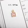 Accesorios de Joyería Coreana DIY K Oro Aleación Goteo de Aceite Colgante Pequeño Colgante para Pulsera Mini Pequeña Botella de Perfume