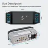 Reproductor MP5 de 5 pulgadas con un solo eje y pantalla táctil IPS, Carplay inalámbrico, Conectividad Android, Radio Bluetooth, Universal