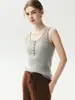 Nova coleção de outono: suéter de cashmere macio e elegante para mulheres, com gola abotoada, mangas compridas e um design versátil, perfeito como peça base ou como um conjunto de duas peças