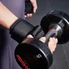 Ganchos de Muñeca para Sentadillas, Levantamiento de Pesas y Dominadas, Barra Horizontal, Equipo Deportivo, Entrenamiento de Fuerza, Gancho Asistido por Mano, No Elástico