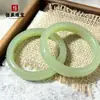 Pulsera Amarilla de Boca Clara Verde Agua Hielo para Mujer, Pulsera de Jade para Mujer de Color Verde Agua Clara de Alta Imitación Hetian Jade, Pulsera de Material de Mongolia Exterior