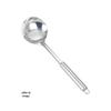 201 espátula conjunto de espátulas de aço inoxidável espátula para saltear tubo redondo de 1,0 mm de espessura espátula escumadeira grande colher de sopa espátula