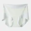 Pantaletas de verano finas de seda helada para mujer, de cintura alta, control de abdomen, levanta glúteos, seda de morera grado 10A, antibacterianas, entrepierna extendida