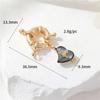 Color Oro 14K Pulsera Hebilla Ot Circonita Reina Madre Saturno Collar de Perlas Hebilla de Conexión para Mujer Joyería Hecha a Mano Accesorios DIY