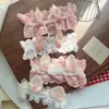 Acessórios de Cabelo para Bebê Estilo Coreano Primavera e Outono Faixa Protetora para Fontanela de Bebê Menina Touca de Algodão com Orelhas de Coelho Fofas